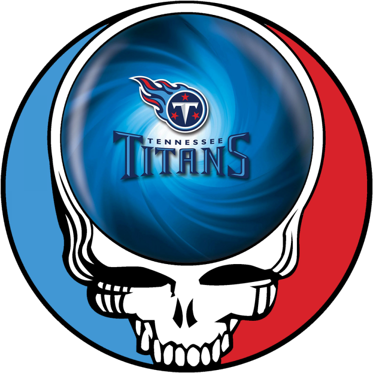 Tennessee Titans skull logo iron on transfers